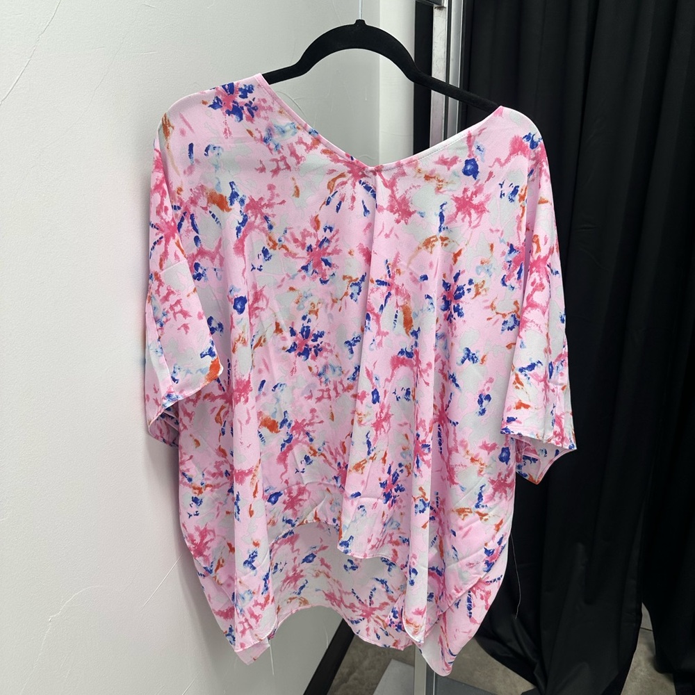 Buddy Love Pink Boxy Blouse with Relaxed Fit